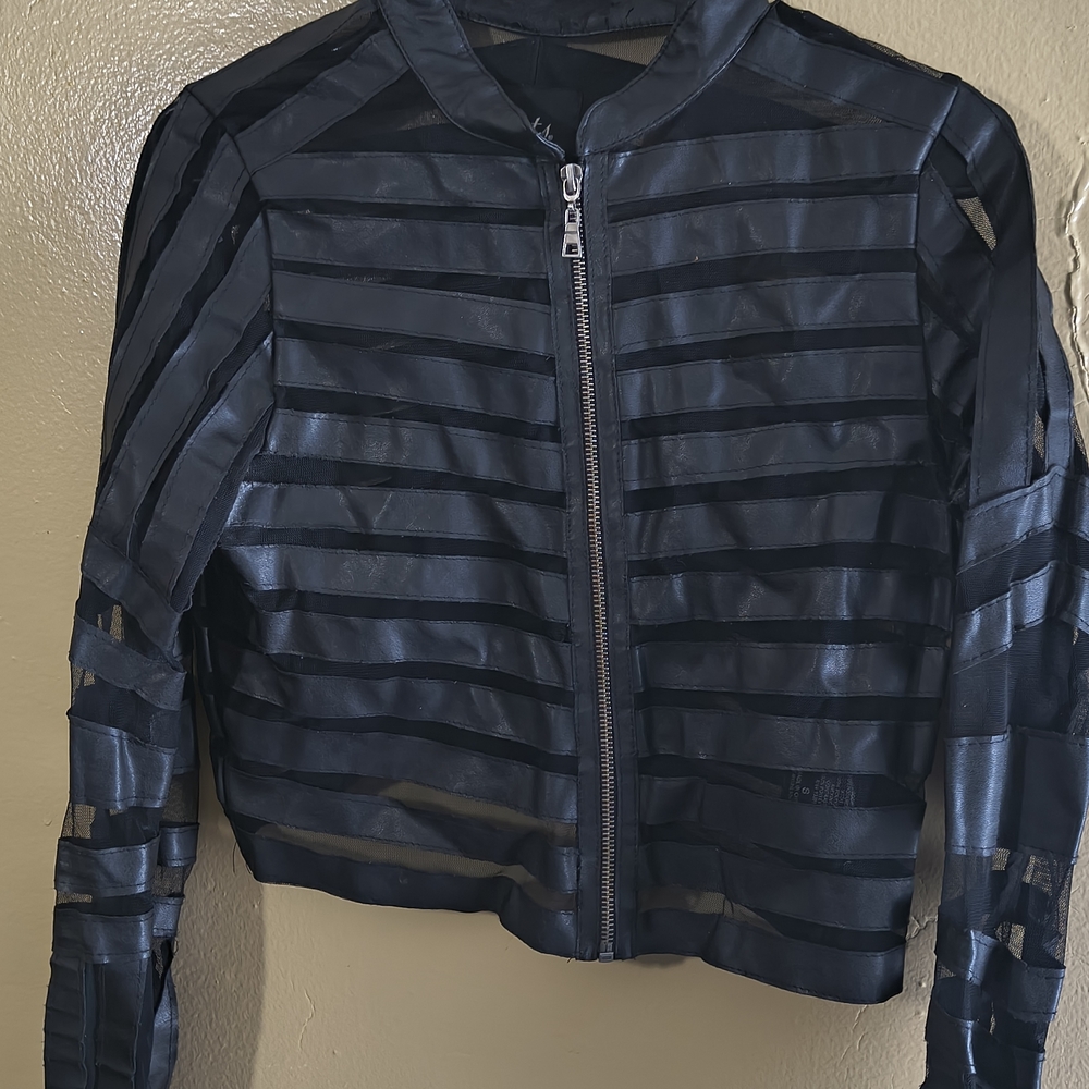 Stylish Sheer Striped Jacket